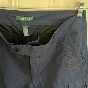 Lauren Ralph Lauren Navy Cargo Pants